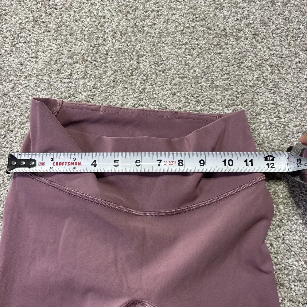 Lululemon Leggings Womens 4 Purple Ruched Gathered Ankle High‎ Rise Pants Gym